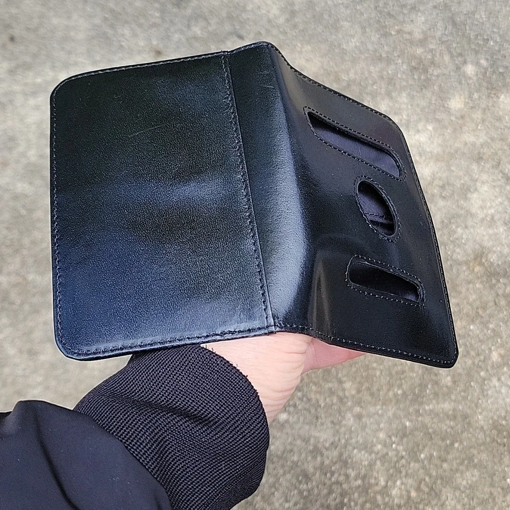 Passport Cover Genuine Black Buffered Italian Soft Leather Unisex Vera Pele Rome